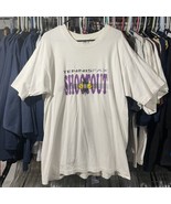 Tennisfax Shootout Adult XL White T Shirt Fruit Of The Loom Vintage 1990s - $18.40 CAD