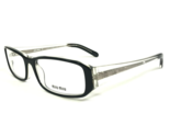 Miu Eyeglasses Frames VMU20C 2AF-1O1 Black Clear Rectangular 52-15-135 - $139.94
