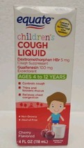 Equate Children’s Cough Liquid Day Cherry Flavor and Night Cough 4oz 12/24 - £6.16 GBP