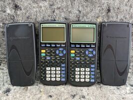 Lot of 2 Texas Instruments TI-83 Plus Graphing Calculator Black - Parts ... - $14.99