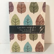 Lot of 3 Small Lined Journals  Fall Green Brown Leaves New Laura Ashley NIP - £8.66 GBP