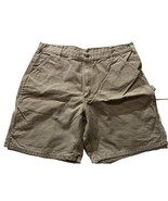 Carhartt Cargo Shorts Men&#39;s 40 Gray Relaxed Outdoor Travel Canvas Cotton... - $33.85 CAD