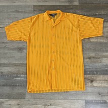 Trust Couture Collection Polyester Yellow-Orange 3XL Mens Shirt - $24.88