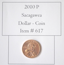 2010 P Sacagawea Dollar Coin, # 617, dollar coins, vintage coins, rare coins - £11.92 GBP