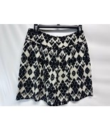 Ann Taylor Loft Batik Style Print Linen Blend Short Skirt Spring Summer ... - $21.66 CAD