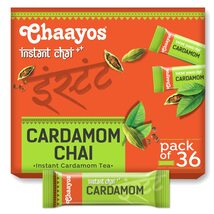 Chaayos Instant Cardamom Chai Tea Latte - Pack of 36|Instant Powdered Mi... - $33.98