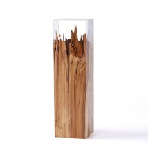 Decorative Desk Scandinavian Design Ornaments Transparent Solid Wood Tab... - $102.76