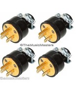 4X Extension Cord Replacement Electrical AC Wall POWER PLUG End Male Con... - £12.25 GBP