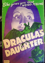 UNIVERSAL HORROR (DRACULA&quot;S DAUGHTER) RARE RE-RELEASE MOVIE PRESSBOOK - $296.99