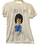 Bobs Burgers Small Unisex Graphic T Shirt Tina Is My Spirit Animal Crew ... - £9.43 GBP