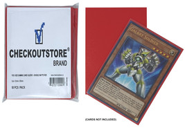 CheckOutStore Double Matte Red Protective Sleeves compatible with Yu-Gi-Oh, Card - £4.59 GBP+