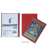 CheckOutStore Double Matte Red Protective Sleeves compatible with Yu-Gi-... - £4.61 GBP+