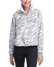 Calvin Klein Womens Half-Zip Top, Large, Black Combo - $67.24