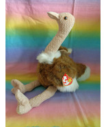 Vintage 1998 Ty Original Beanie Buddy Stretch The Ostrich Retired with T... - $9.84