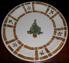 Pier 1 Natural Christmas Pattern Chop Plate/Platter England - £18.13 GBP