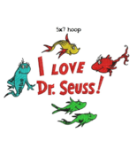 Cat in the Hat Dr Seuss digitized filled embroidery design Digital Download - $6.11 CAD