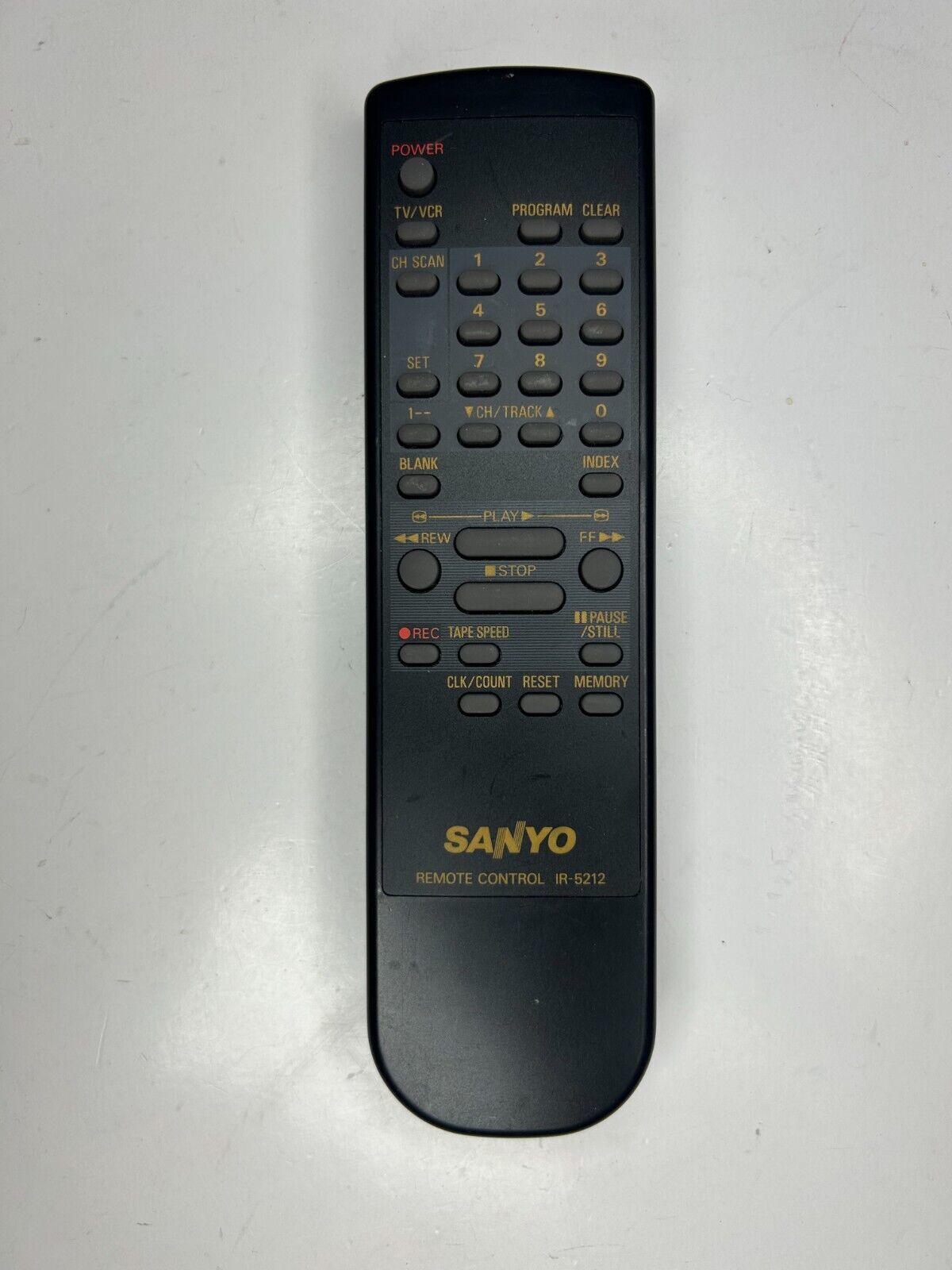 Sanyo IR-5212 TV VCR Remote Control, OEM for VHR5212 +  			