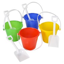 Beach Day Playsets (Pack Of 8) 4.25&quot; Sand Bucket Play Set Box Includes, 1 Pail,  - £27.25 GBP