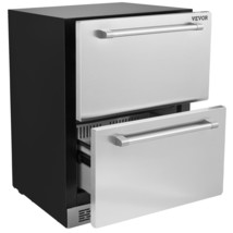 VEVOR 24&quot; Undercounter Refrigerator, 2 Drawer Wine Refrigerator with Dif... - $1,253.99