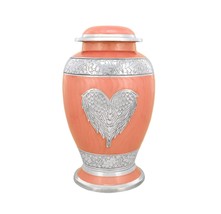 Super Sale - Pink Heart Angel Wings Cashmere Urn - £69.28 GBP