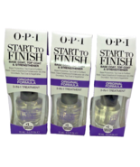 (3) OPI Start To Finish base Coat, Top Coat &amp; Strengthener 0.5 Fl Oz. Ne... - $34.88 CAD
