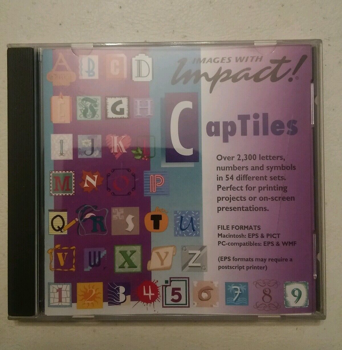 Primary image for 001 CapTiles Images With Impact Vintage CD 1995 Mac, PC Compatable