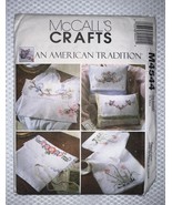McCall’s 4544 Sewing &amp; Embroidery Pattern Scarf Pouch Pillow, UNCUT FF - $3.96