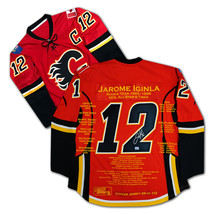 Jarome Iginla Career Jersey - Autographed - LTD ED 112 - Calgary Flames - $935.00