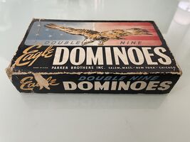 Vintage 40's Set of Eagle Dominos - Double Nine image 2