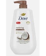 Dove Restoring Liquid Body Wash with Pump, Coconut &amp; Cocoa Butters, 30.6... - £14.74 GBP