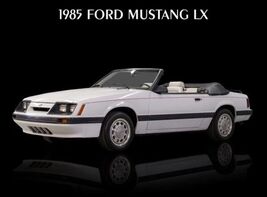 JJ 1985 Ford Mustang LX Metal Sign 8x12in USA STEEL Mancave Garage Car - $24.74