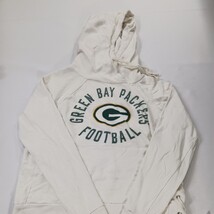 Green Bay Packers Touch by Alyssa Milano Vintage Women M White Hoodie Sweatshirt image 15