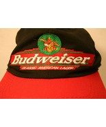 VTG Budweiser Classic American Lager Dad black 1996 snapback Cap Hat Mad... - £55.39 GBP