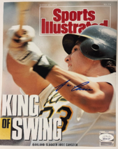 Jose Canseco signed Sports Illustrated Cover 8x10 Photo 8/20/1990- JSA Witnessed - £23.47 GBP