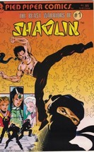 The Beast Warriors Of Shaolin Comic Book #1 Pied Piper 1987 Unread VFN/NEAR Mint - £2.16 GBP