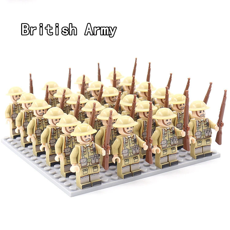 Hot WW2 Military Army Soldier Soviet US UK German France Building Blocks -DZ-128 - £19.22 GBP