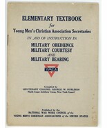 Elementary Textbook YMCA WWI 1914 Military instruction book Burleigh US  - $19.30 CAD