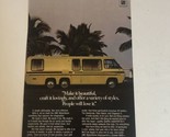 GMC Motorhome Print Ad Advertisement 1980s pa10 - £6.22 GBP