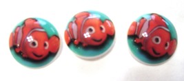  Disney Character Round Shank Backed Buttons 22MM  Nemo Finding Nemo - £3.92 GBP