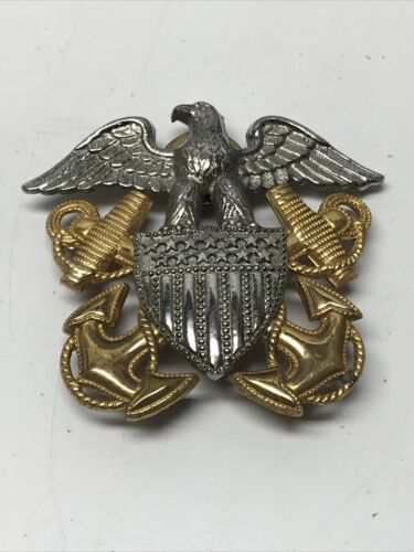 Americana Eagle Military Insignia Emblem 1/20 10kt Gold Filled Militaria KG - $24.75