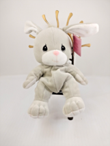 Easter Gray Bunny Precious Moments Tender Tails 9&quot; plush toy  - $12.86