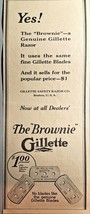 1922 Antique Print Ad of Gillette The Brownie Safety Razor Blade-Boston ... - $202.58 MXN