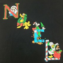 Disney Mickey Unlimited Women&#39;s Christmas Noel Pluto Goofy Donald Duck T-Shirt - £31.45 GBP
