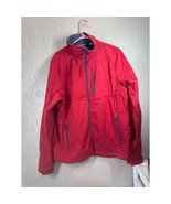 Black Diamond Double Diamond Fleece Lined Softshell Jacket Mens Red Gray... - $34.97 CAD