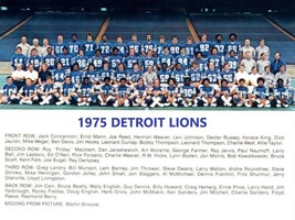 1975 DETROIT LIONS 8X10 TEAM PHOTO FOOTBALL NFL PICTURE - $4.94