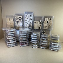 HUGE Lot of 48 Packs - Stampin’ Up Sets - Block Wood Backed Rubber Stamps 358 - £156.20 GBP
