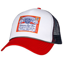 Budweiser Red White and Blue Trucker Hat Red - $29.98