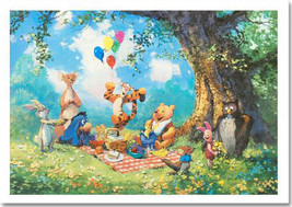 Winnie the Pooh &quot;Splendiferous Picnic&quot; - L/E Lithograph by James Coleman - £211.78 GBP