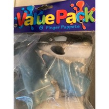 Shark Finger Puppets Value Pack 6 Pieces Birthday Party Favors New - £3.01 GBP