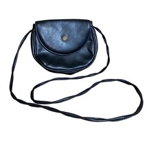 Rolf’s vintage leather retro crossbody foldover flap leather handbag pur... - $27.80